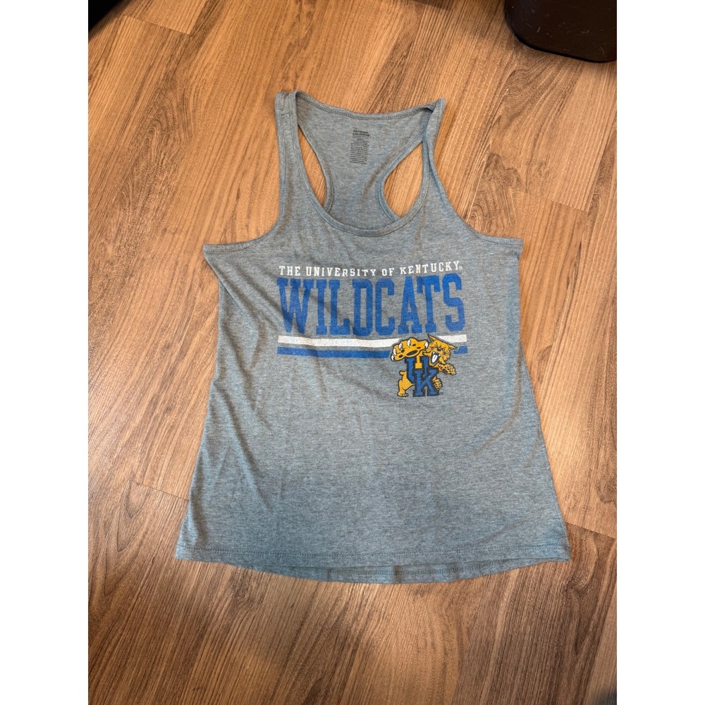 National Collegian University of Kentucky Wildcats Tank Top Gray Small NCAA